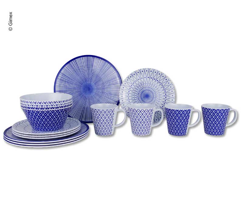 Купить онлайн Набор меламиновой посуды GALAXY 16 шт.