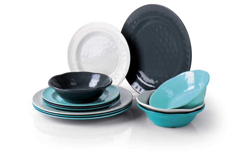 Купить онлайн Набор меламиновой посуды CHALET, 12 предметов, на 4 персоны