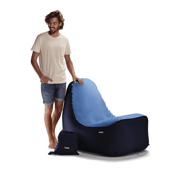 Купить онлайн Воздушное кресло TRONO синее