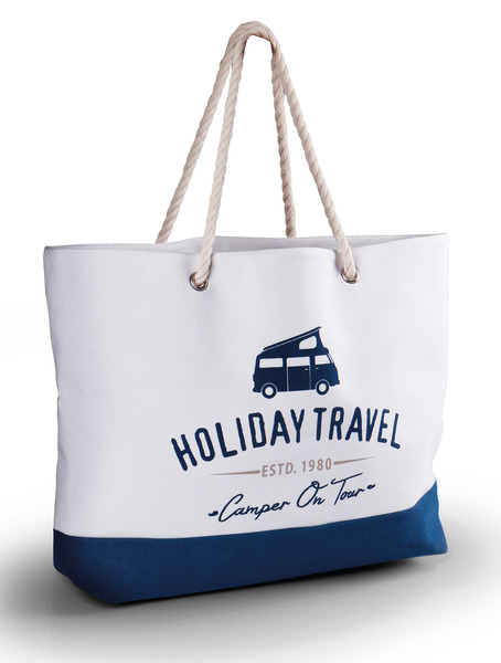 Купить онлайн Пляжная сумка HOLIDAY TRAVEL холст - 60x40x14 см