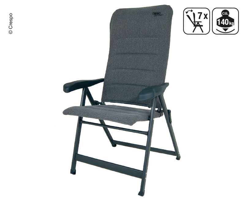 Купить онлайн Складное кресло для кемпинга, серая, мягкая, водоотталкивающая ткань