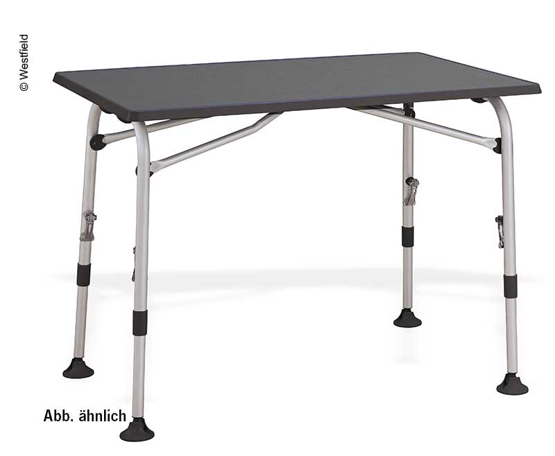 Купить онлайн Походный стол AIRCOLITE 120x80см, черная линия, водонепроницаемый, регулируемый по высоте