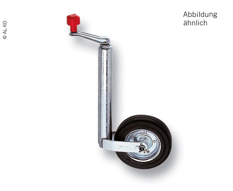 Купить онлайн Опорное колесо 200x50 мм, D 48 мм, сплошная резина со стальным ободом