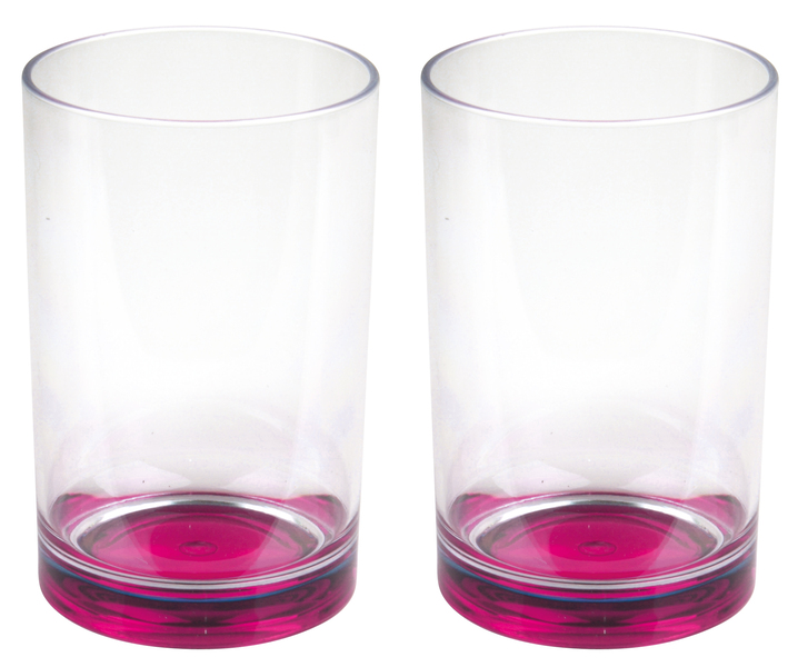 Купить онлайн Пластиковые стаканы Camp4 с цветным дном - черника