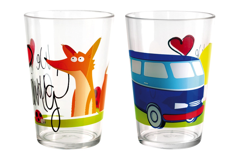 Купить онлайн Camp4 Разноцветные детские стаканы для питья в наборе из 2 шт.
