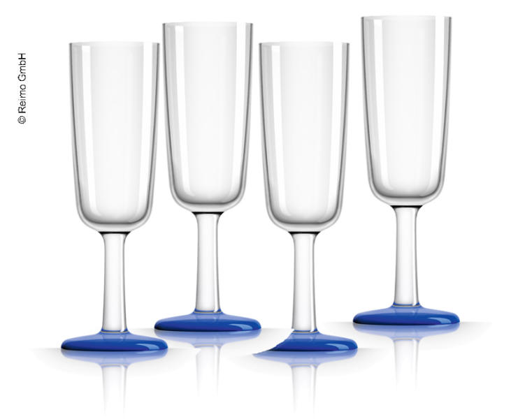 Купить онлайн Пластиковые бокалы для шампанского, набор из 4 шт.