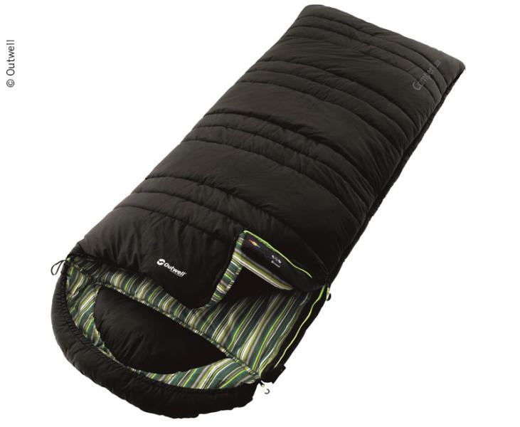 Купить онлайн Потолочный спальный мешок Camper Lux, черный / внутри с рисунком: 235x90см