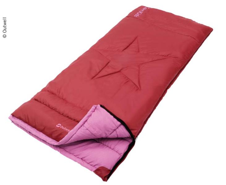 Купить онлайн Потолочный спальный мешок Cave Kids красный, 150x70см