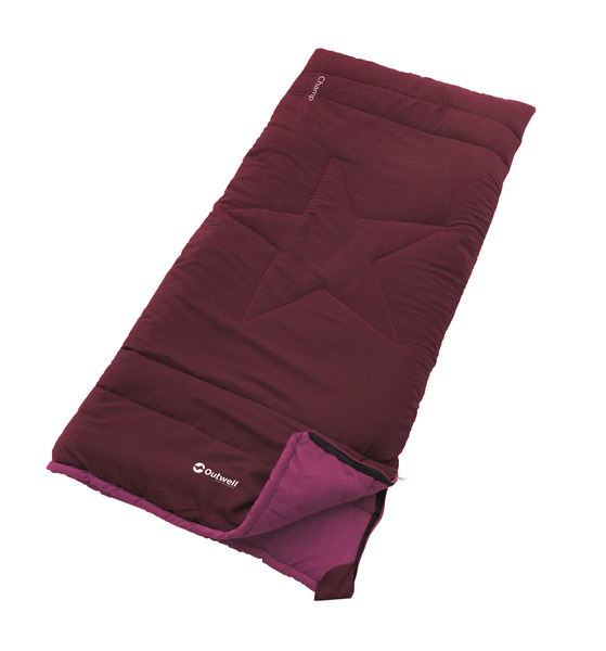 Купить онлайн Одеяло спальный мешок CHAMP Kids, тёмно-красный 150x70см