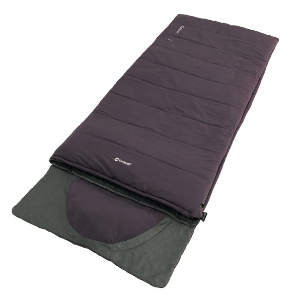 Купить онлайн Одеяло спальный мешок Contour фиолетовый, молния справа 220х85см