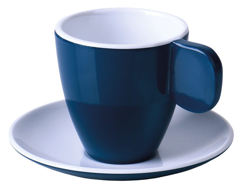 Купить онлайн Набор из 2 меламиновых чашек для эспрессо Camp4 - темно-синий / белый