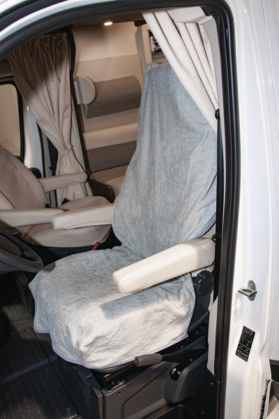 Купить онлайн Защитный чехол из махровой ткани для универсального автомобильного сиденья, светло-серый