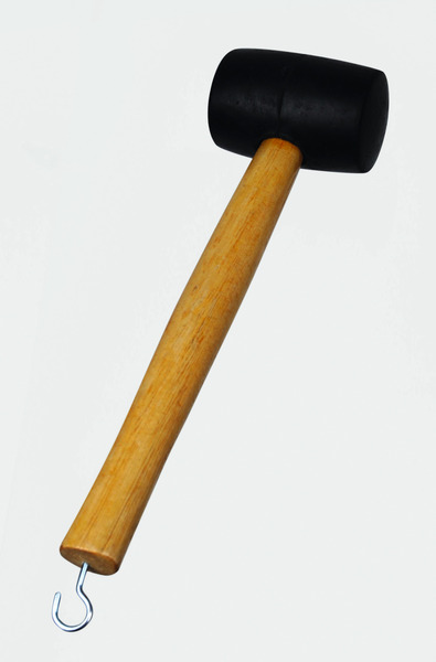 Купить онлайн Резиновый молоток с выталкивателем колышков с деревянной ручкой
