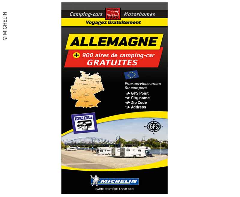 Купить онлайн Карта парковочных мест Michelin бесплатные парковочные места в Германии