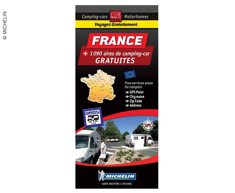 Купить онлайн Карта площадок Michelin бесплатные поля во Франции