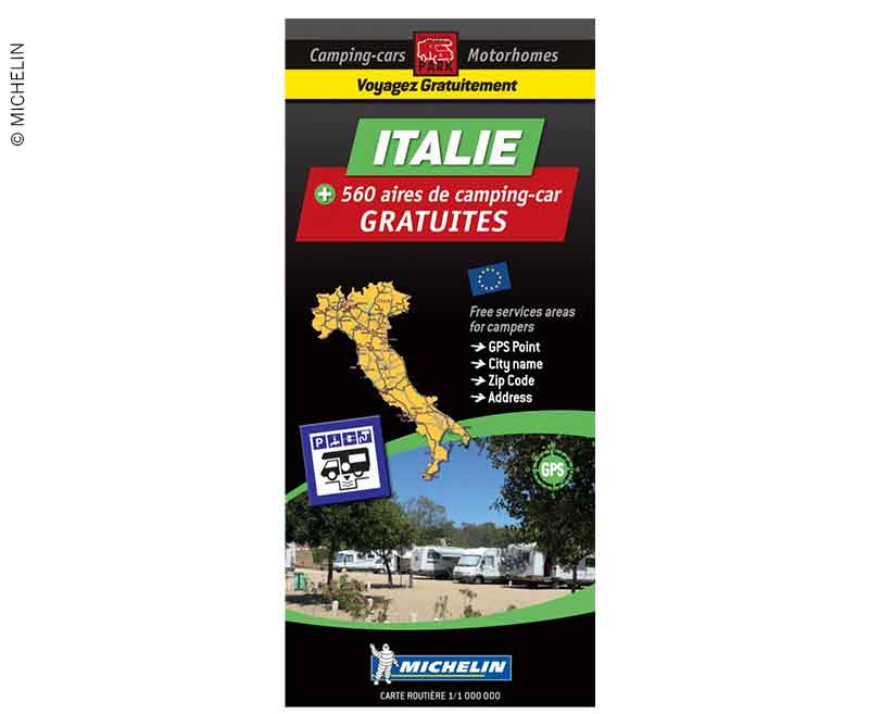 Купить онлайн Карта площадок Michelin бесплатные поля в Италии