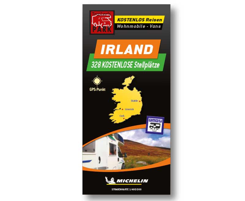 Купить онлайн Карта полей Michelin в Ирландии - бесплатные поля