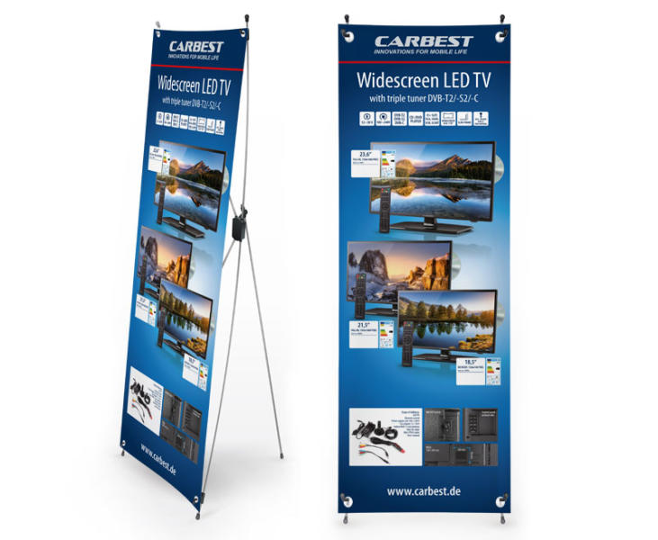 Купить онлайн Carbest X-Banner - дизайн: телевизор, размер: 600x1800 мм