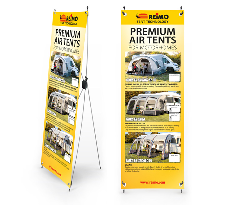 Купить онлайн Палатки RTent Tech X-Banner для автодомов, английский, размер: 600x1800мм