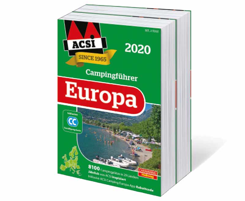 Купить онлайн ACSI Camping Guide Europe 2020