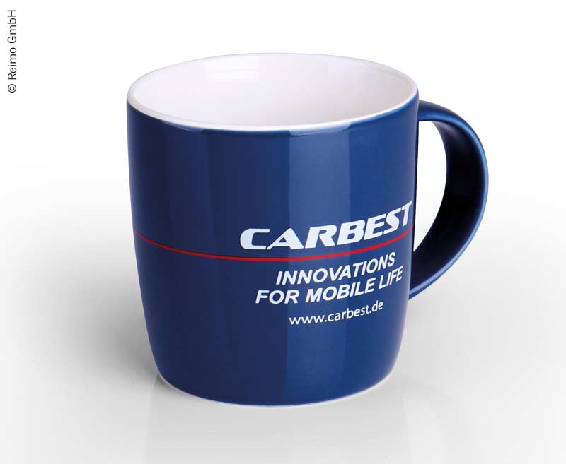 Купить онлайн Кружка Carbest 340 мл - Изготовлена из высококачественного костяного фарфора New Bone China.