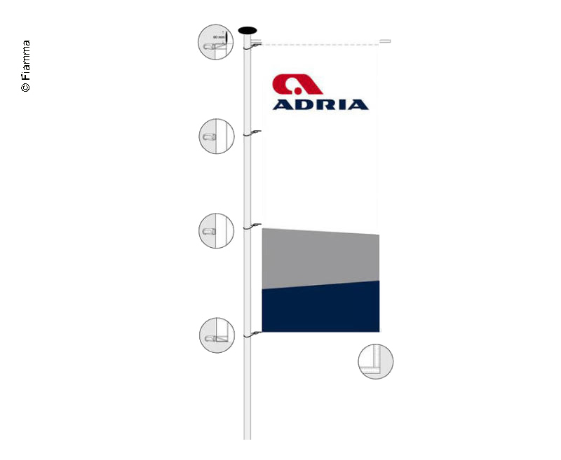 Купить онлайн Флаг ADRIA 1x2,5м 20