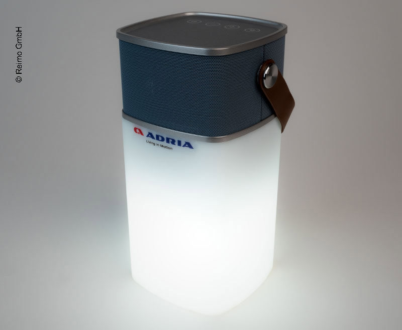 Купить онлайн Bluetooth-динамик Adria, включая Powerbank + свет