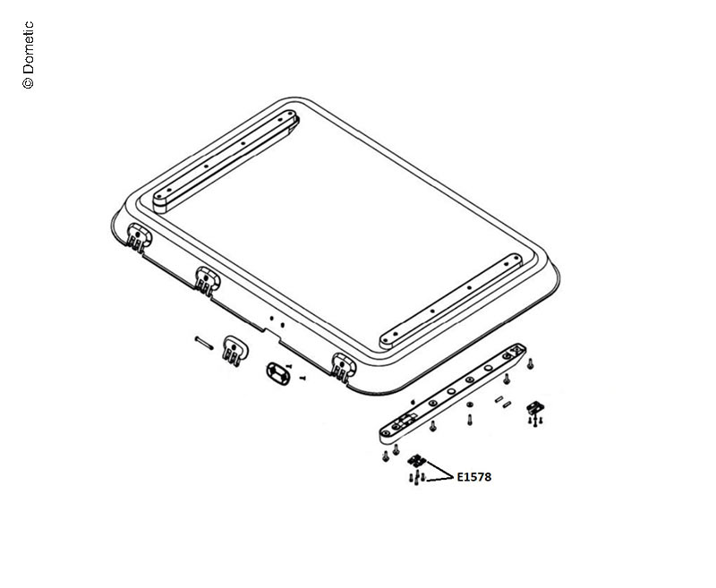 Купить онлайн Удерживающий профиль с крепежными деталями