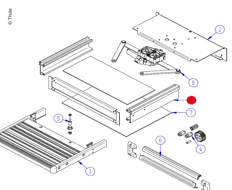 Купить онлайн Монтажная рама Slide Out 700