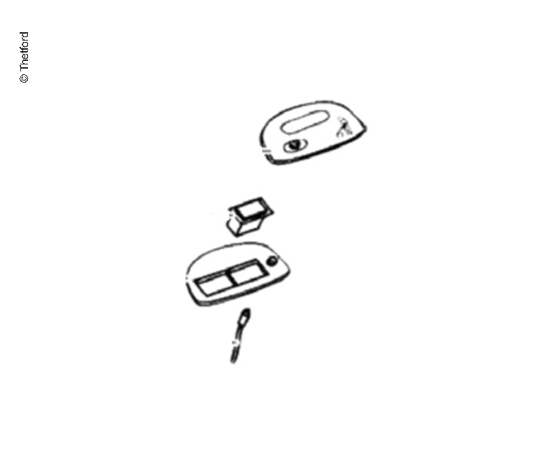 Купить онлайн Комплект кнопки смыва SC200S белый