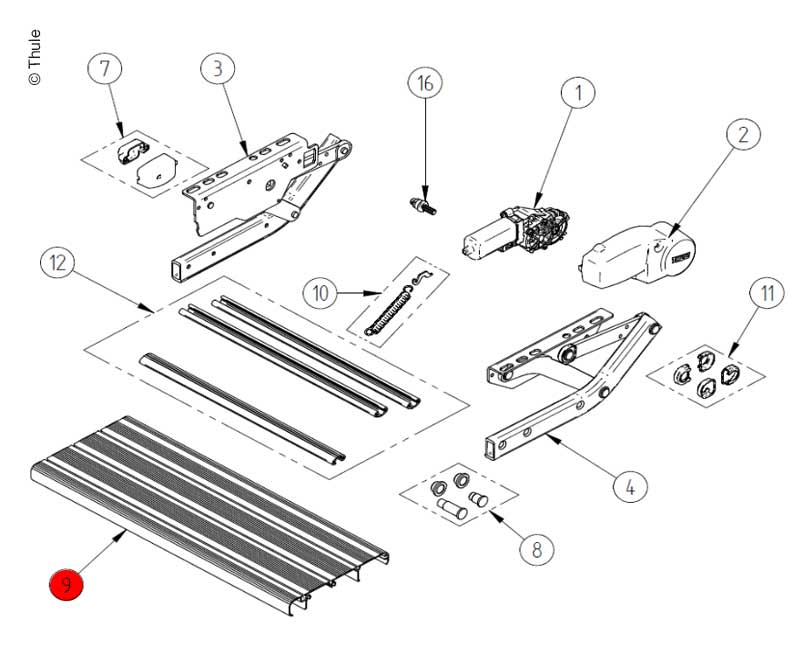 Купить онлайн Подножка 12V460 V10