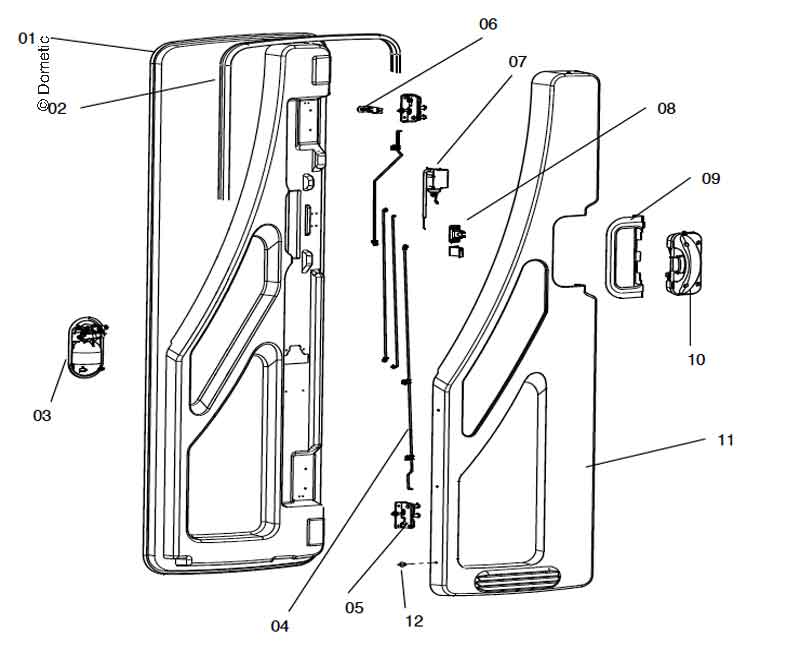 Купить онлайн Набор распорных заклепок (13 шт.) CaraD-R светло-серый