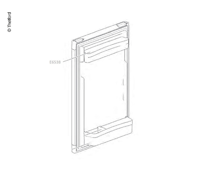 Купить онлайн Дверца холодильника плоская