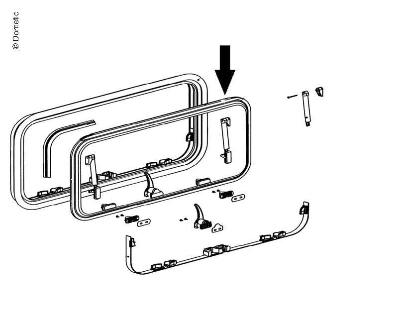 Купить онлайн Сменное стекло S7Z окно 510x510