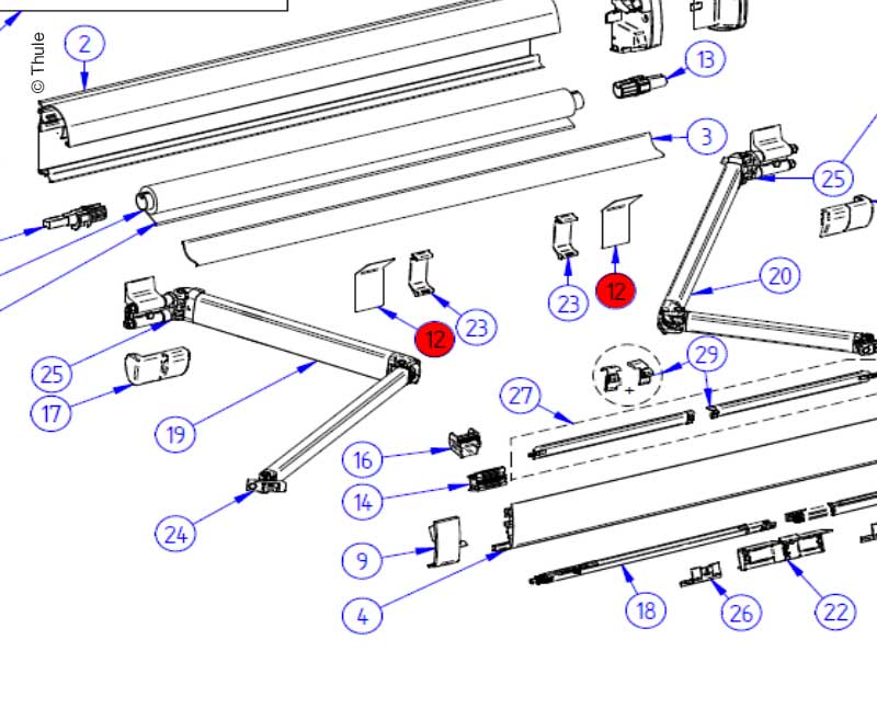 Купить онлайн Трубка опорного ролика пружины