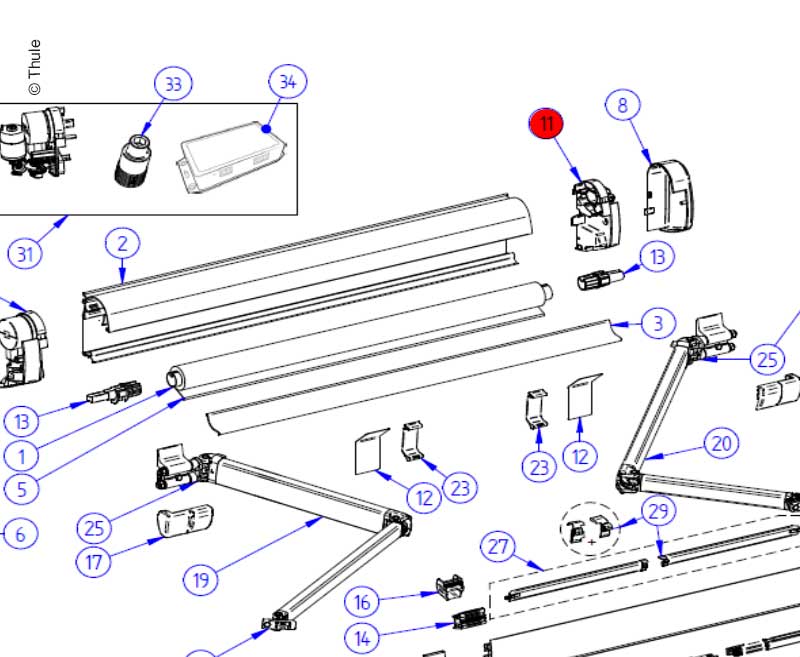 Купить онлайн Правая концевая пластина в сборе O5200 si
