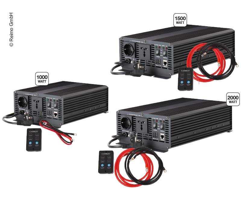 Купить онлайн Синусоидальный инвертор 12 / 230В, встроенное зарядное устройство